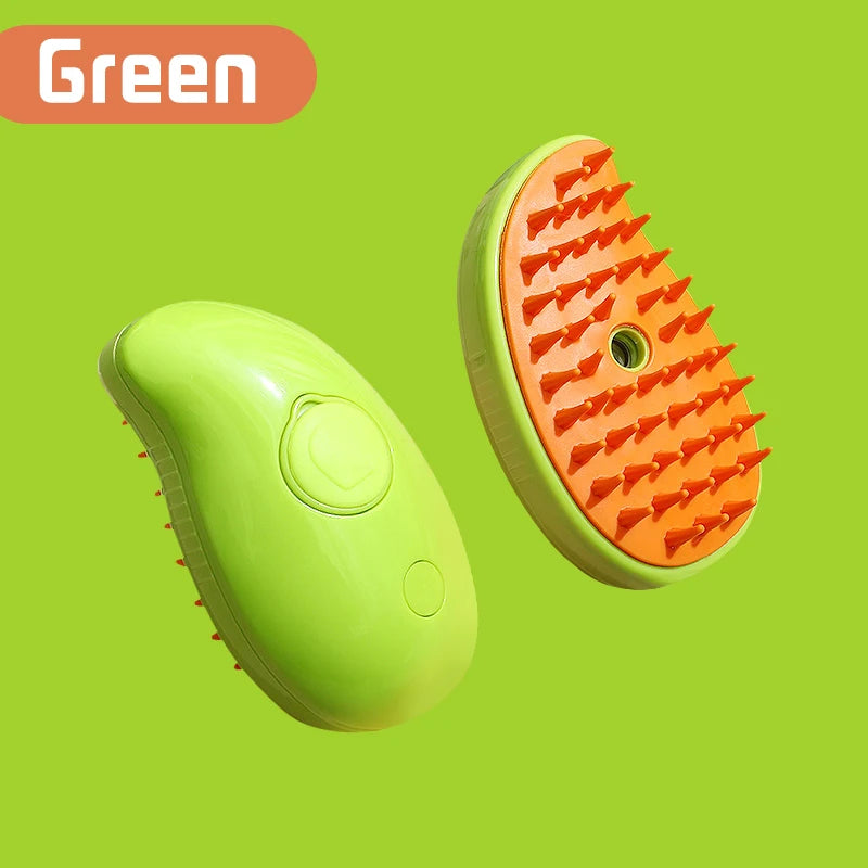 Brosse à vapeur 3 en 1 pour animaux de compagnie, peigne pour chien, brosse électrique pour pulvérisation de poils de chat, Massage, toilettage pour animaux de compagnie, peignes d'épilation