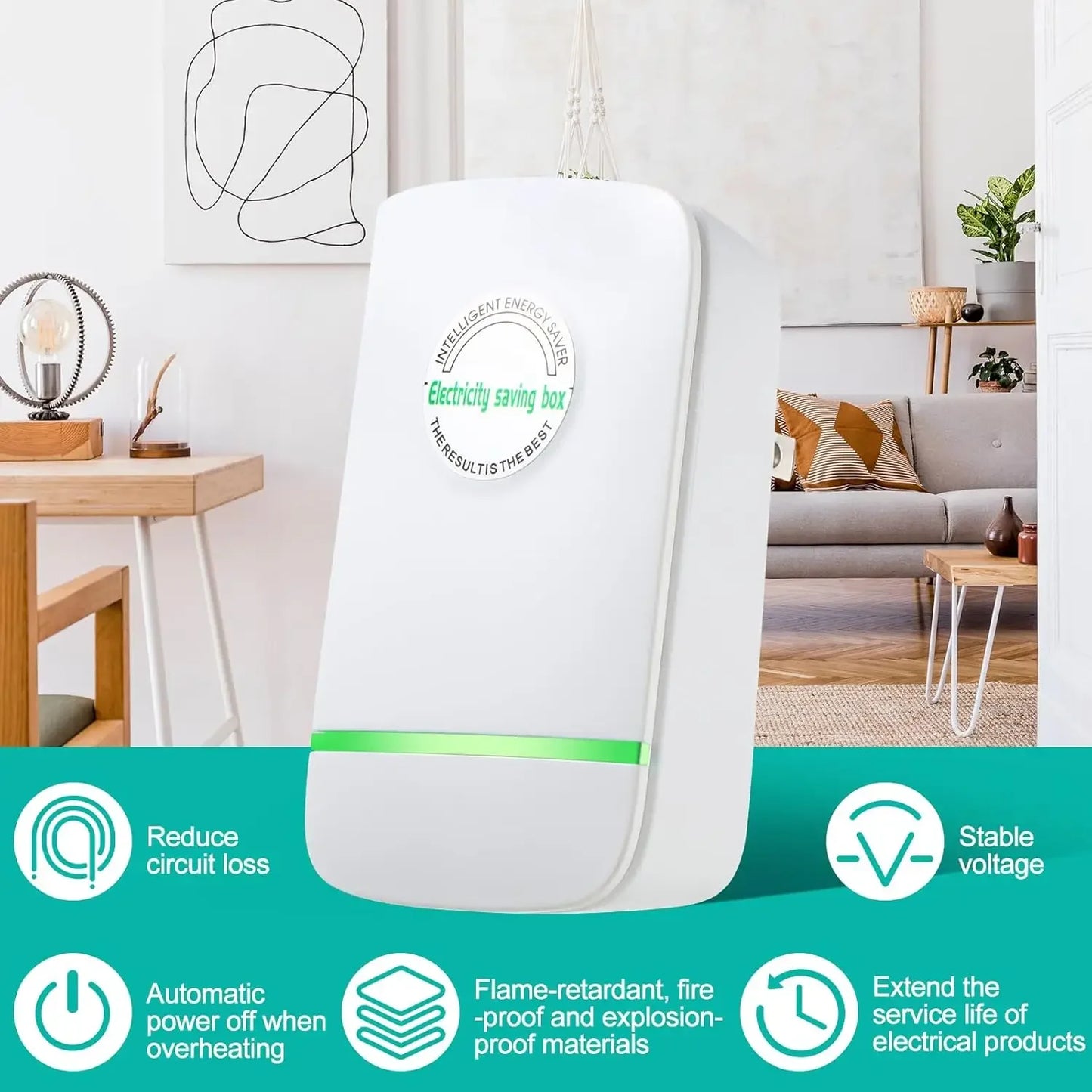 Dispositif de tension stable pour la maison, économiseur d'énergie, boîte d'économie d'électricité domestique, prise EU et US 90-250V, 30KW, usine et bureau