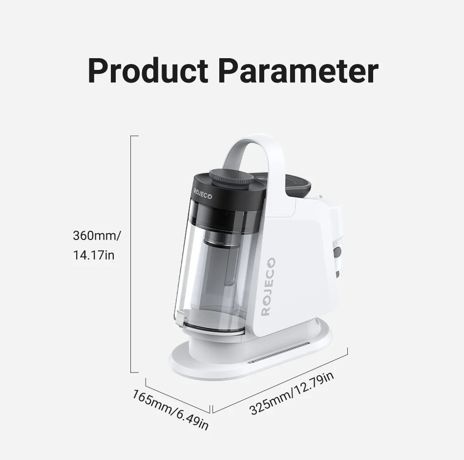 ROJECO Kit d'aspirateur de toilettage multifonction pour animaux de compagnie 5-en-1 aspirateur domestique Portable pour Kit de toilette aspirateur de poils de chien et de chat