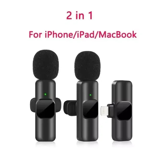 Nouveau microphone cravate sans fil portable pour enregistrement audio-vidéo, mini micro pour iPhone Android, diffusion en direct, jeux, microphone pour téléphone 2026