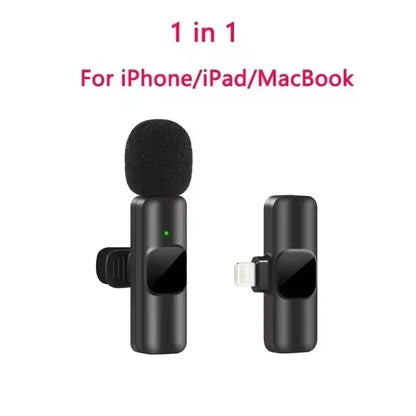 Nouveau microphone cravate sans fil portable pour enregistrement audio-vidéo, mini micro pour iPhone Android, diffusion en direct, jeux, microphone pour téléphone 2026
