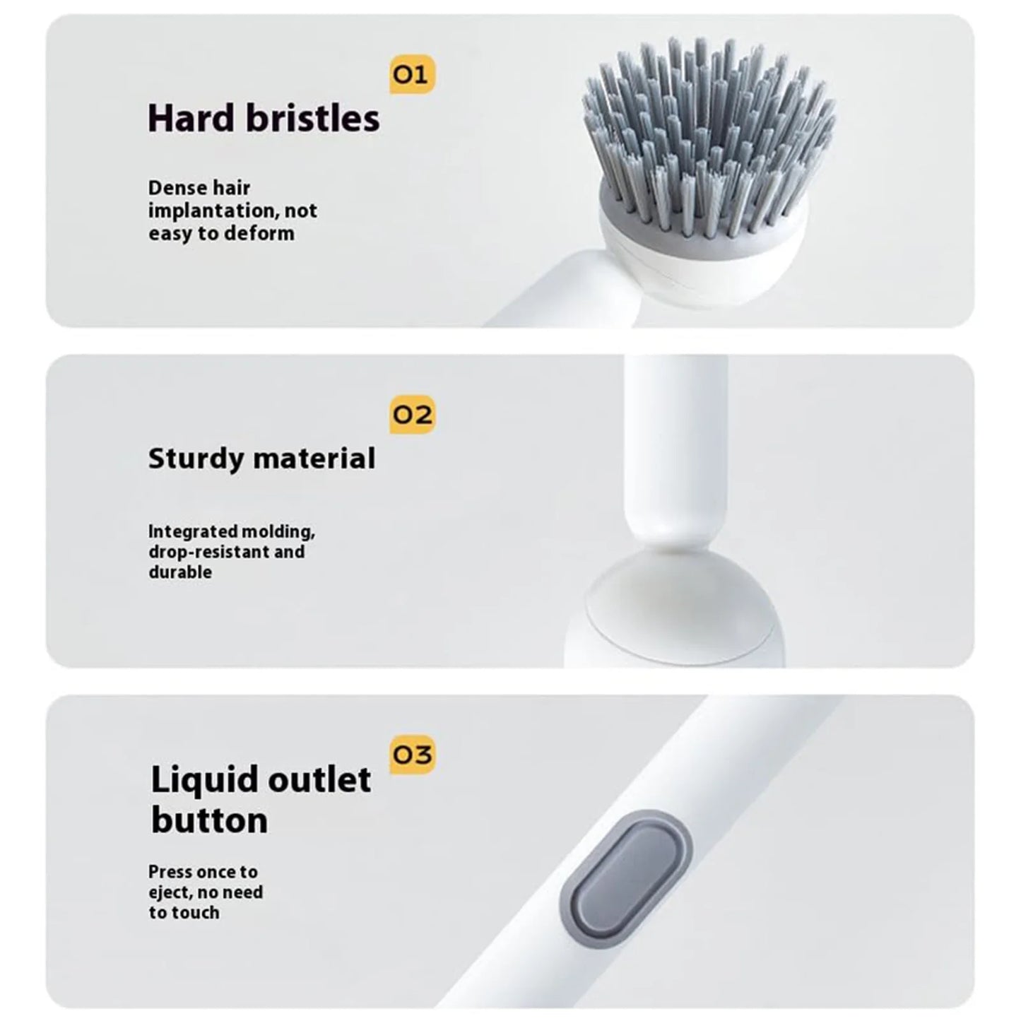 Nettoyez sans effort ! Brosse cuisine longue