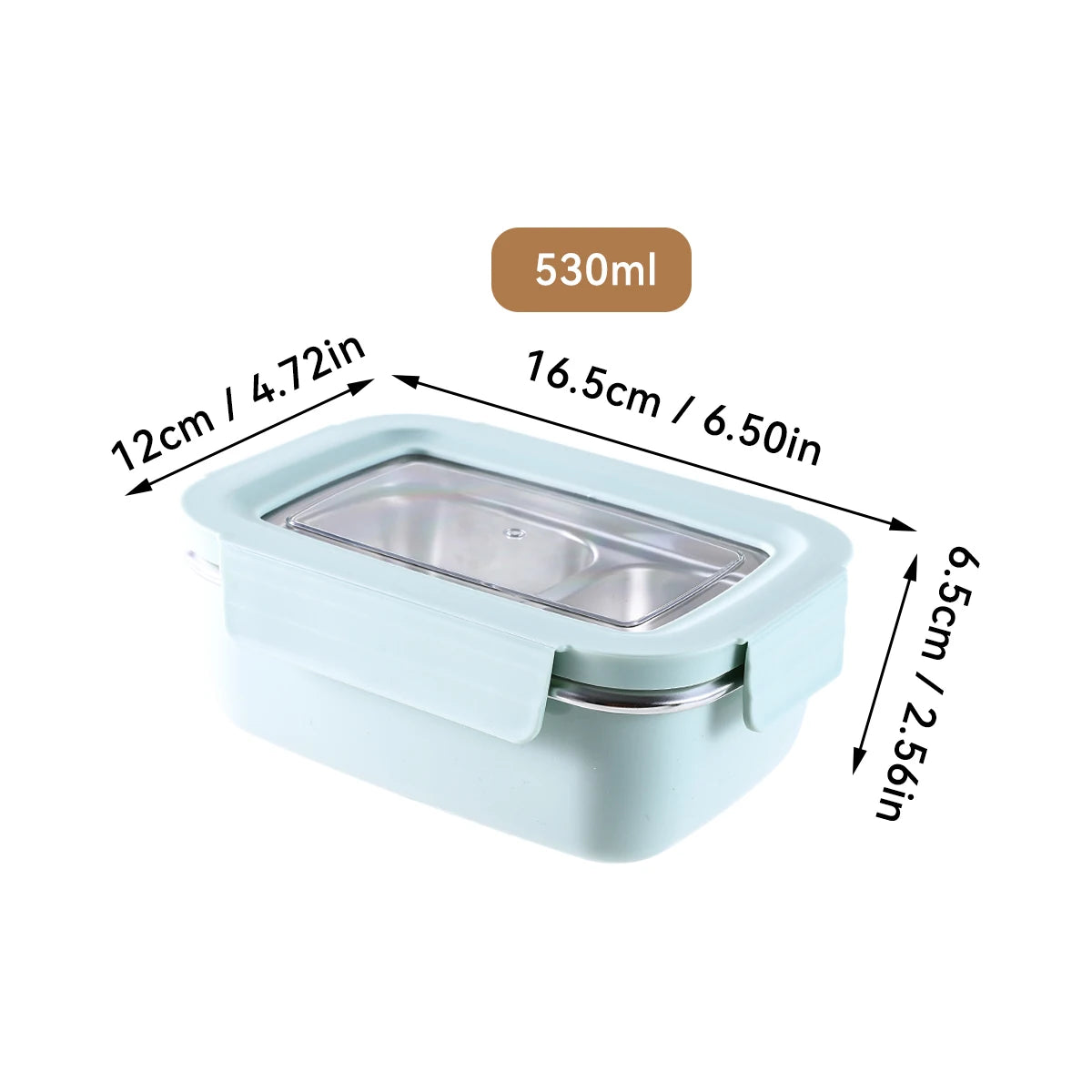 Boîte à déjeuner à compartiment en acier inoxydable 304 pour micro-ondes, boîte à Bento empilable anti-fuite pour étudiant, récipient alimentaire pour aliments froids et chauds