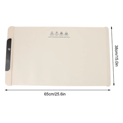Tapis chauffant pour aliments, plateau chauffant électrique en Silicone, coussin chauffant pliable avec minuterie automatique pour fêtes, réunions, usage quotidien