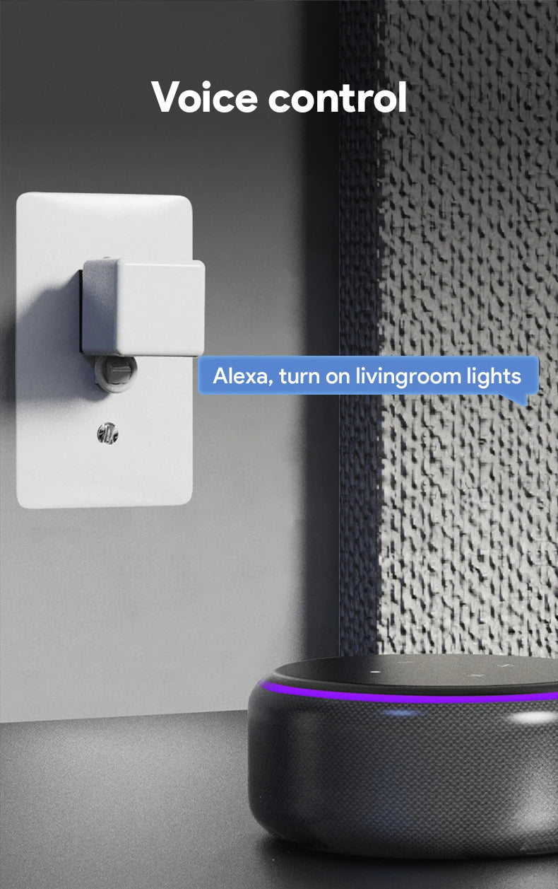 Nouveau commutateur intelligent Rechargeable Tuya, prise Fingerbot, rideaux de Garage, Robot à distance, Alexa Google Home, Assistant vocal