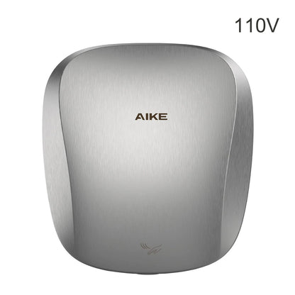 AIKE-Sèche-mains automatique avec filtre HEPA, finition en acier inoxydable brossé, machine à sécher les mains, 1450W, approuvé UL