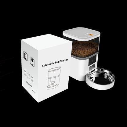 4L avec caméra HD mangeoire automatique pour animaux de compagnie distributeur automatique de nourriture pour chat et chien adapté à deux animaux de compagnie chat et chien alimentation à distance