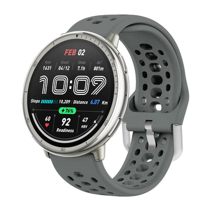 Bracelet en Silicone officiel 1:1 pour Amazfit Active 2, Bracelet de sport respirant Original, Amazfit GTS 4/3 Mini Bip 3 Correa