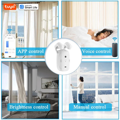 Robot rideau intelligent WiFi; double ouverture
