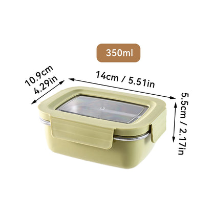 Boîte à déjeuner à compartiment en acier inoxydable 304 pour micro-ondes, boîte à Bento empilable anti-fuite pour étudiant, récipient alimentaire pour aliments froids et chauds