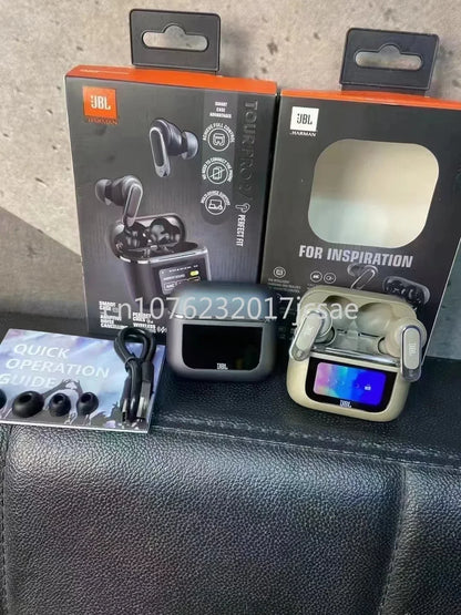 Écouteurs sans fil Bluetooth JBL Tour PRO 2 d'origine, écouteurs stéréo, écouteurs sportifs avec écran LCD intelligent, version HK