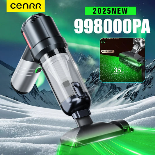 Aspirateur de voiture CENRR Mini 998000PA, aspirateur sans fil puissant et portable pour appareils ménagers, souffleur portatif, nettoyeur de voiture