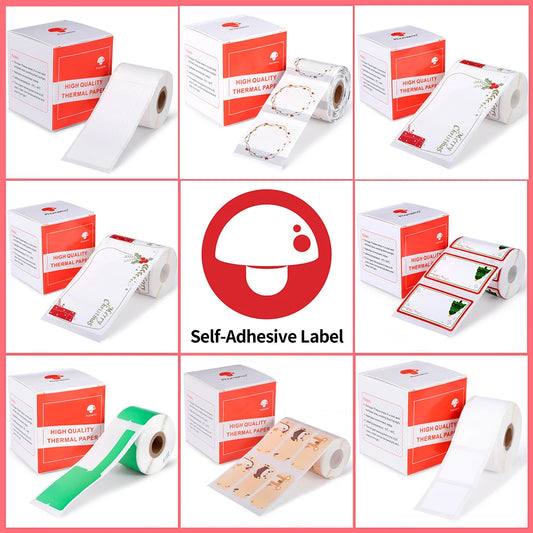 Phomemo – étiquettes autocollantes rectangulaires blanches, papier autocollant pour imprimante d'étiquettes Phomemo M110 M220, Identification étanche