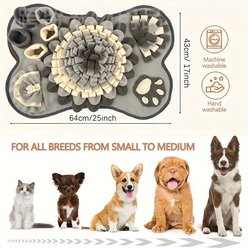 Tapis de reniflage pour animaux de compagnie pour chiens, tapis d'entraînement interactif et Durable pour chien, pour compétences de recherche de nourriture et alimentation lente