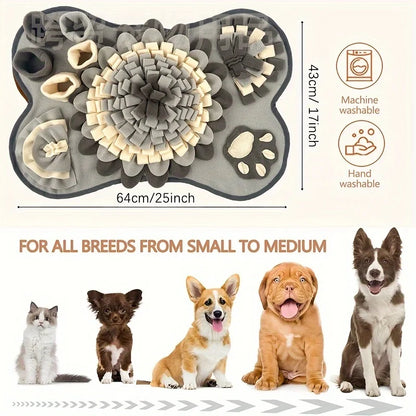 Tapis de reniflage pour animaux de compagnie pour chiens, tapis d'entraînement interactif et Durable pour chien, pour compétences de recherche de nourriture et alimentation lente
