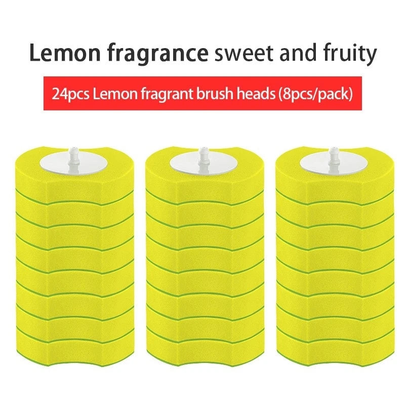 Recharges de brosse de toilette jetables, 24 pièces, tampons de recharge de baguette de toilette, nettoyeurs de brosse de bol pour toilettes, accessoires d'outils de nettoyage de salle de bains
