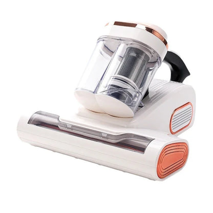 Aspirateur anti-acariens sans fil à forte aspiration avec double bac de collecte de poussière et lumière UV pour le nettoyage de la literie et des canapés à la maison