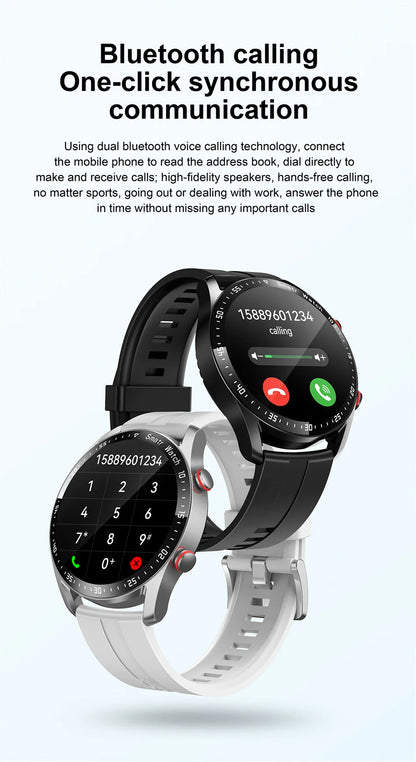 Montre connectée pour hommes et femmes, écran HD, Bluetooth, appel, GPS, moniteur de fréquence cardiaque, étanche IP68, nouveau, 2024