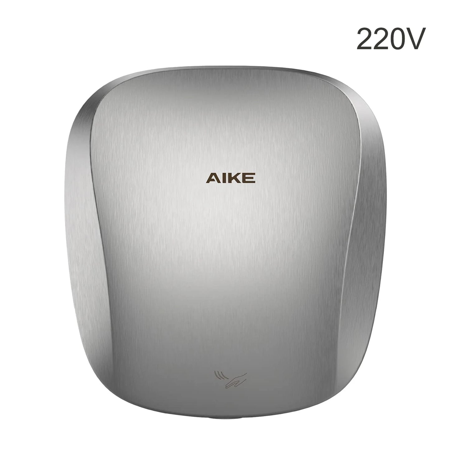 AIKE-Sèche-mains automatique avec filtre HEPA, finition en acier inoxydable brossé, machine à sécher les mains, 1450W, approuvé UL