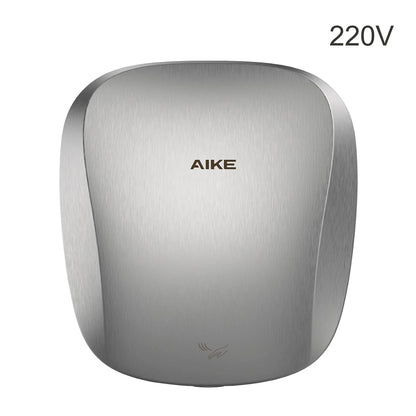AIKE-Sèche-mains automatique avec filtre HEPA, finition en acier inoxydable brossé, machine à sécher les mains, 1450W, approuvé UL