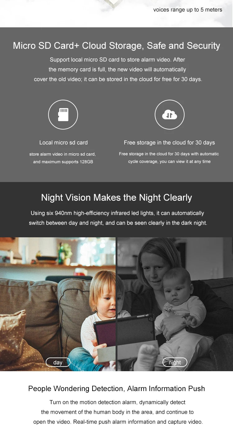 Mini caméra de Surveillance sans fil WiFi 4G, stockage en nuage, appel à distance, Surveillance réseau avec batterie, caméra de Vision nocturne 1080p