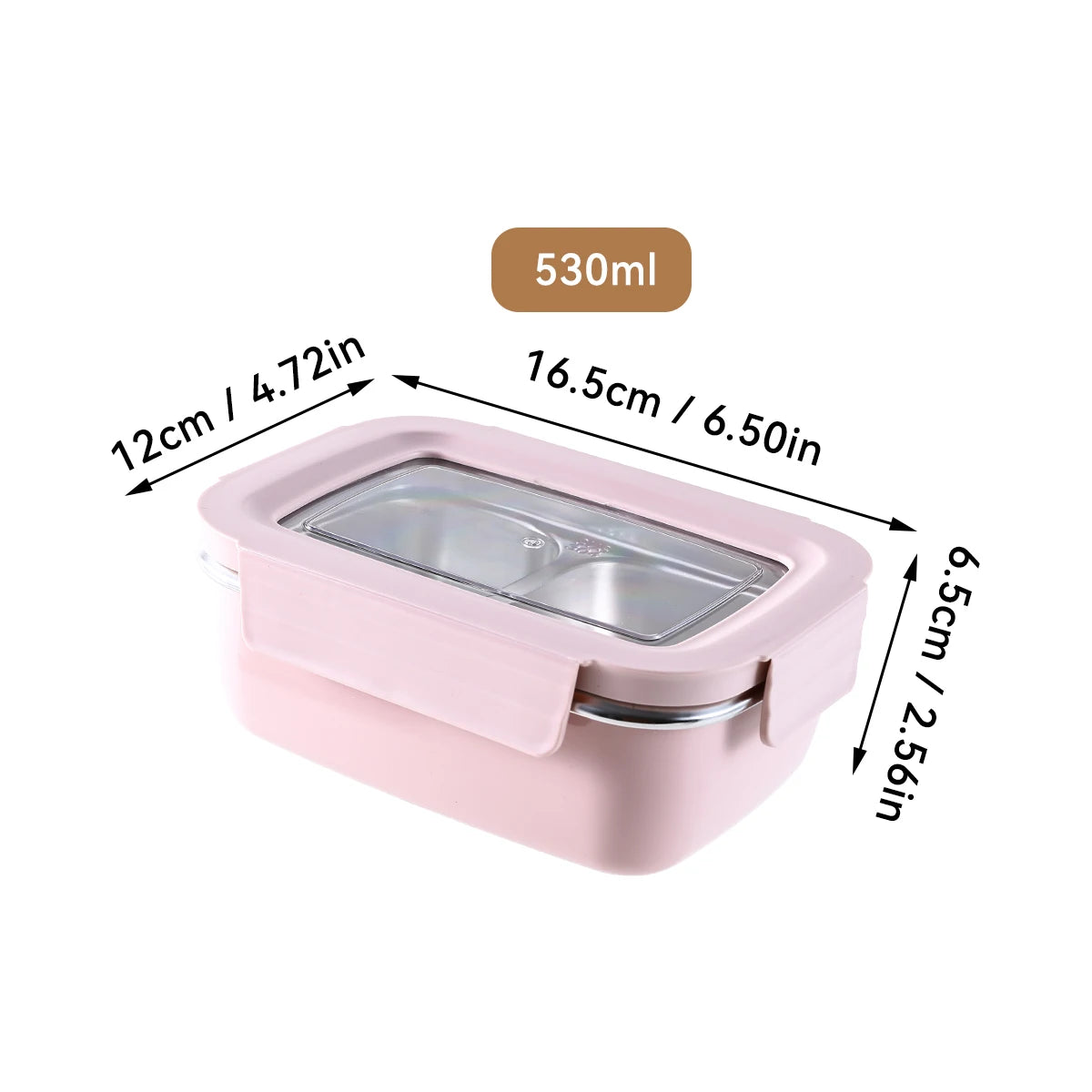 Boîte à déjeuner à compartiment en acier inoxydable 304 pour micro-ondes, boîte à Bento empilable anti-fuite pour étudiant, récipient alimentaire pour aliments froids et chauds