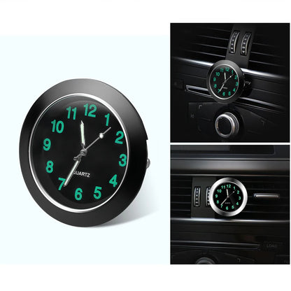 Mini horloge de voiture lumineuse Automobiles montre à coller interne mécanique horloges à Quartz ornement automatique 40/43mm Mini horloge numérique