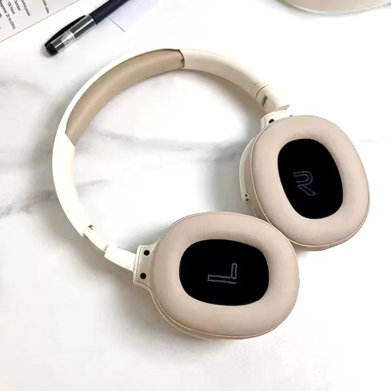 Écouteurs sans fil Bluetooth 5.3 sur l'oreille casques stéréo Hifi véritables sports avec écouteurs lecteur de musique Tf/Aux avec micro