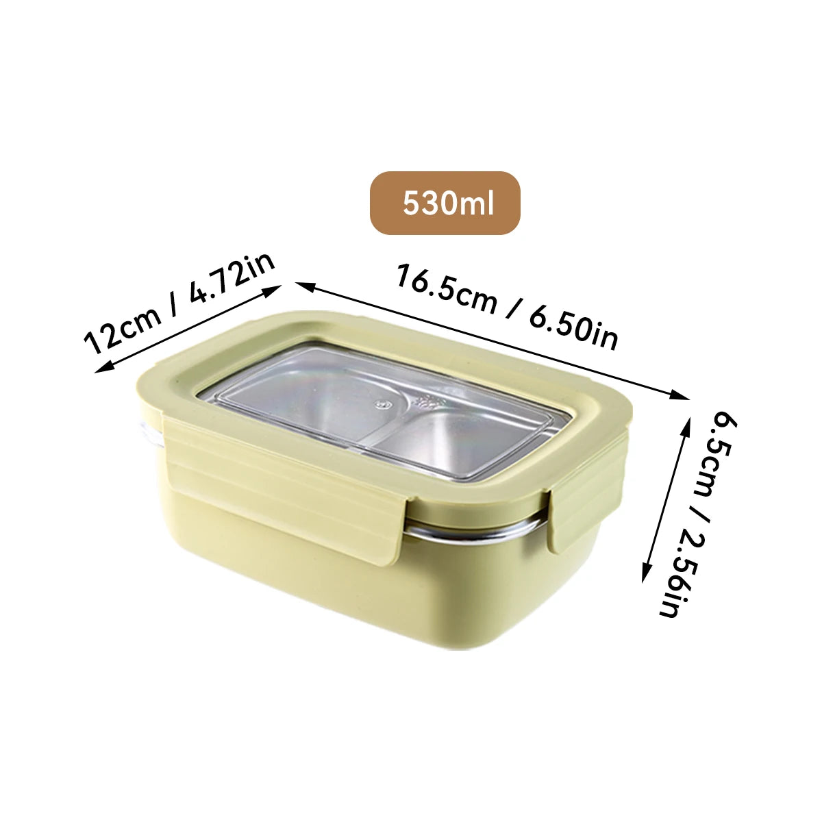 Boîte à déjeuner à compartiment en acier inoxydable 304 pour micro-ondes, boîte à Bento empilable anti-fuite pour étudiant, récipient alimentaire pour aliments froids et chauds