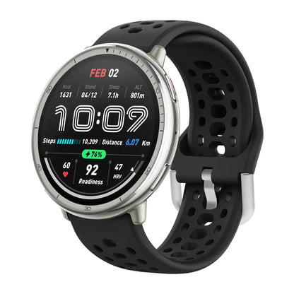 Bracelet en Silicone officiel 1:1 pour Amazfit Active 2, Bracelet de sport respirant Original, Amazfit GTS 4/3 Mini Bip 3 Correa