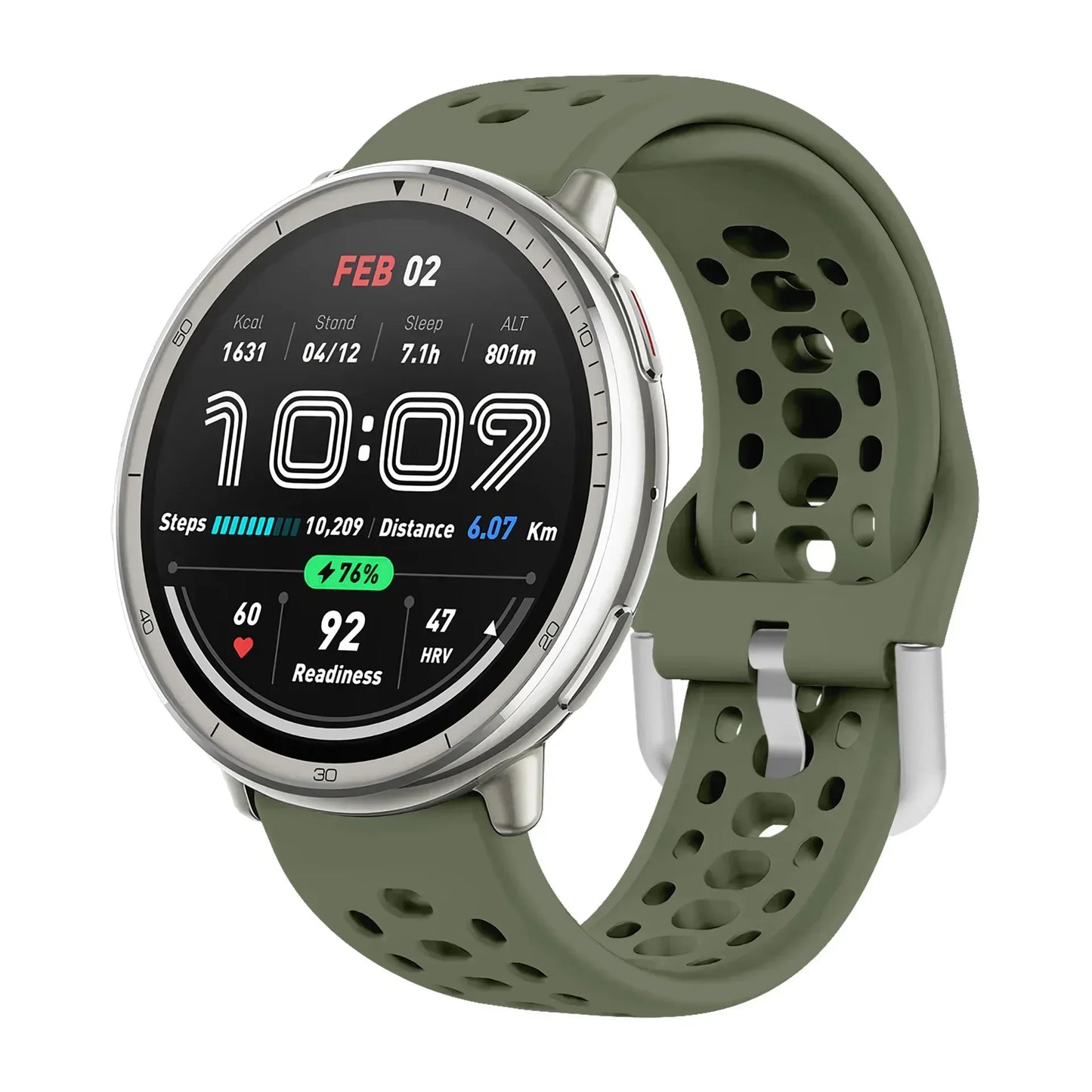 Bracelet en Silicone officiel 1:1 pour Amazfit Active 2, Bracelet de sport respirant Original, Amazfit GTS 4/3 Mini Bip 3 Correa