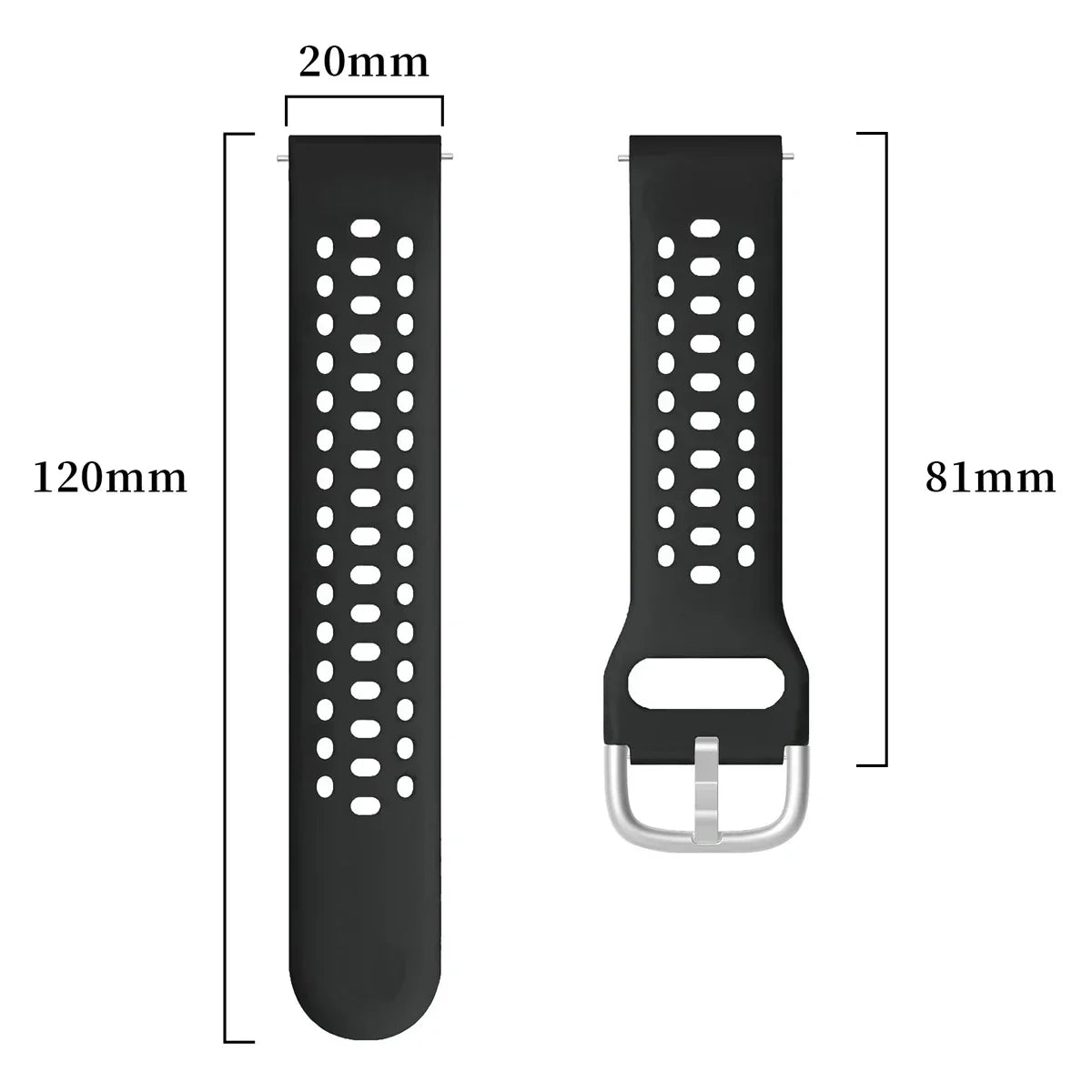 Bracelet en Silicone officiel 1:1 pour Amazfit Active 2, Bracelet de sport respirant Original, Amazfit GTS 4/3 Mini Bip 3 Correa