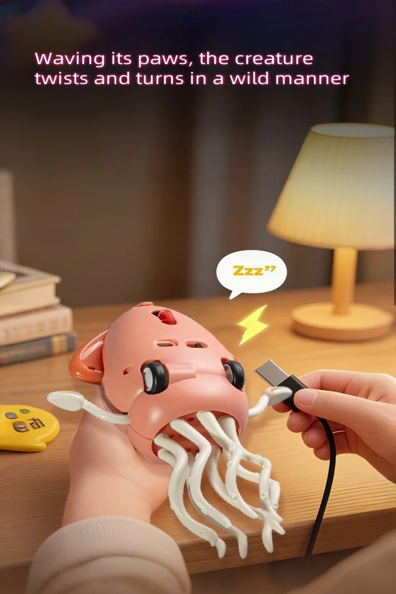 Poulpe dansante magique, nouveau et unique, calmar électrique, détection et évacuation des obstacles, poulpe pour enfants, pêche anti-stress