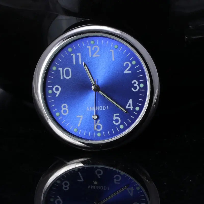 Mini horloge de voiture lumineuse Automobiles montre à coller interne mécanique horloges à Quartz ornement automatique 40/43mm Mini horloge numérique