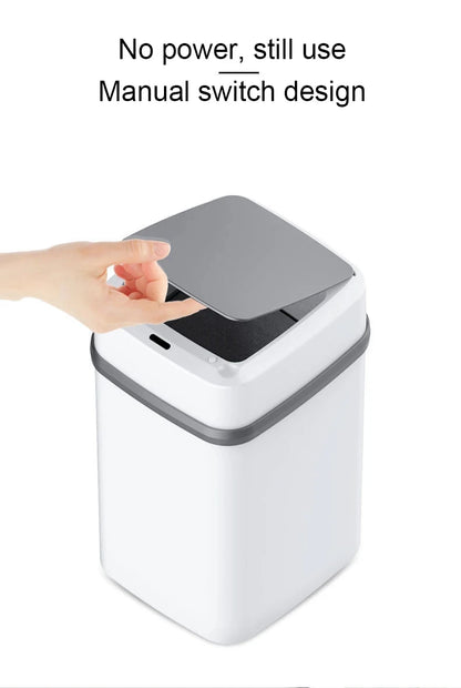 Poubelle de cuisine 13L, poubelle tactile pour salle de bains dans les toilettes, seau à ordures intelligent, poubelles intelligentes, poubelle de cuisine