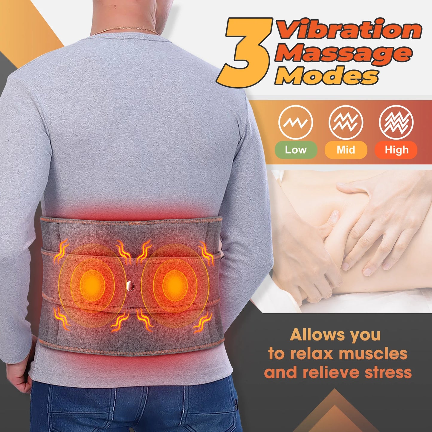 Ceinture de massage chauffante électrique