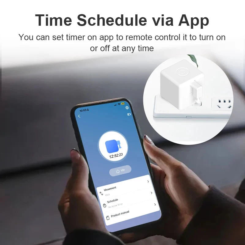 Nouveau commutateur intelligent Rechargeable Tuya, prise Fingerbot, rideaux de Garage, Robot à distance, Alexa Google Home, Assistant vocal