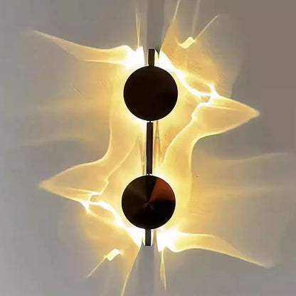 Lampes murales LED créatives en carton ondulé avec câblage USB et télécommande, appliques d'ambiance pour chambre à coucher, chevet, couloir, porche