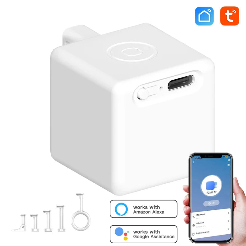 Nouveau commutateur intelligent Rechargeable Tuya, prise Fingerbot, rideaux de Garage, Robot à distance, Alexa Google Home, Assistant vocal