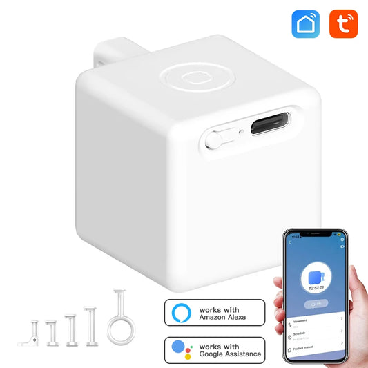 Nouveau commutateur intelligent Rechargeable Tuya, prise Fingerbot, rideaux de Garage, Robot à distance, Alexa Google Home, Assistant vocal