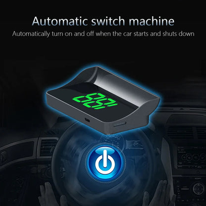Compteur de vitesse numérique W1 GPS HUD Plug And Play, affichage tête haute pour toutes les voitures, grand police KMH, projecteur de pare-brise, accessoires de voiture