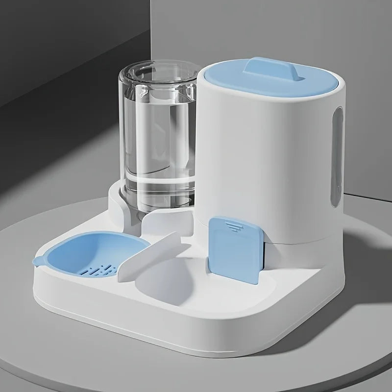Distributeur et mangeoire automatiques d'eau pour chat, 1 paquet, anti-déversement, grande capacité, conception monobloc,