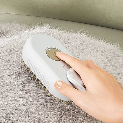 Brosse à vapeur 3 en 1 pour animaux de compagnie, peigne pour chien, brosse électrique pour pulvérisation de poils de chat, Massage, toilettage pour animaux de compagnie, peignes d'épilation