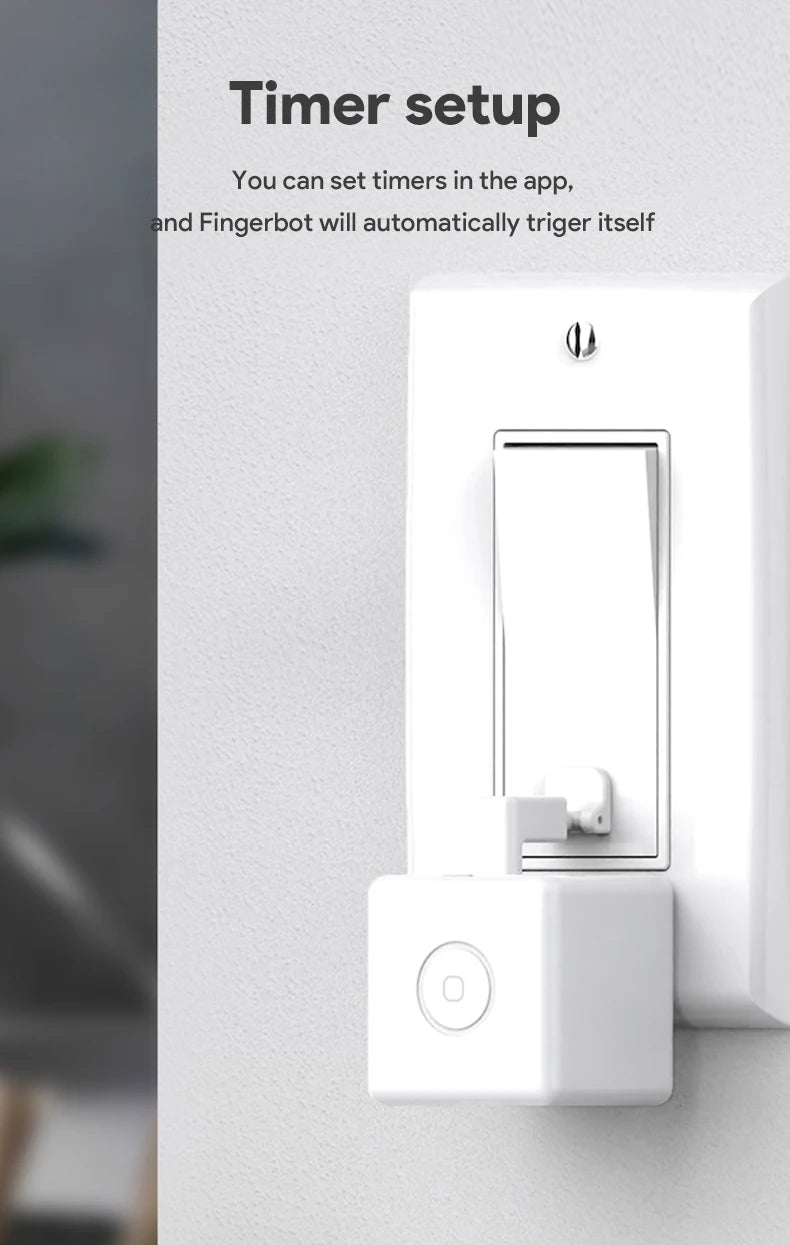 Nouveau commutateur intelligent Rechargeable Tuya, prise Fingerbot, rideaux de Garage, Robot à distance, Alexa Google Home, Assistant vocal
