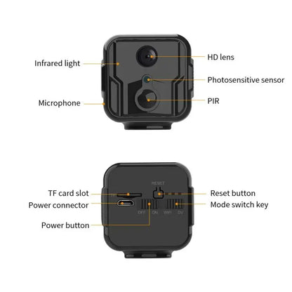 Mini caméra de Surveillance sans fil WiFi 4G, stockage en nuage, appel à distance, Surveillance réseau avec batterie, caméra de Vision nocturne 1080p