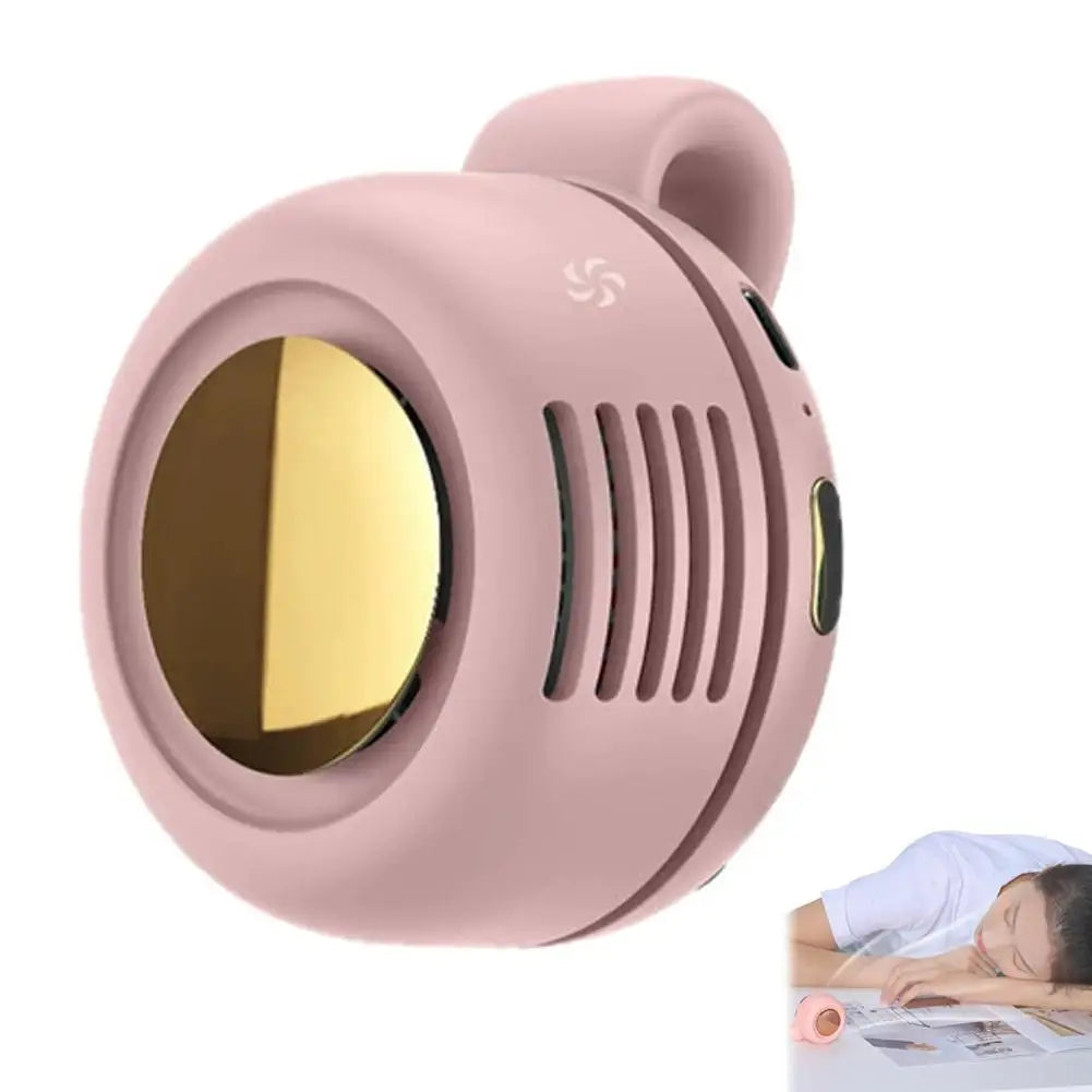 Ventilateur portable mini, rechargeable, sans pales, à clipser, pour la taille, adapté à la ventilation extérieure, petit ventilateur de bureau