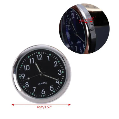 Mini horloge de voiture lumineuse Automobiles montre à coller interne mécanique horloges à Quartz ornement automatique 40/43mm Mini horloge numérique