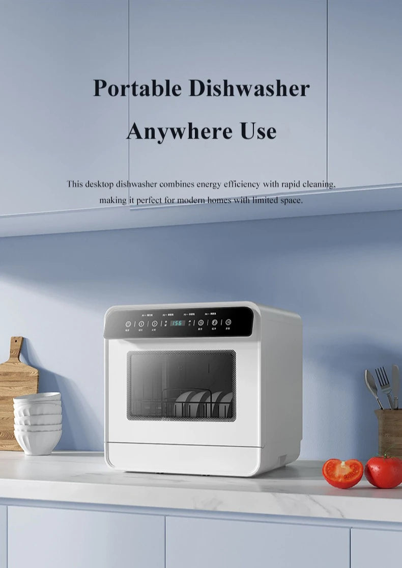 Lave-vaisselle de comptoir automatique portable intelligent mini 2026 pour la maison