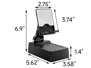 Support de téléphone avec haut-parleur Bluetooth, haut-parleur sonore surround HD, compatible avec tous les iPhone