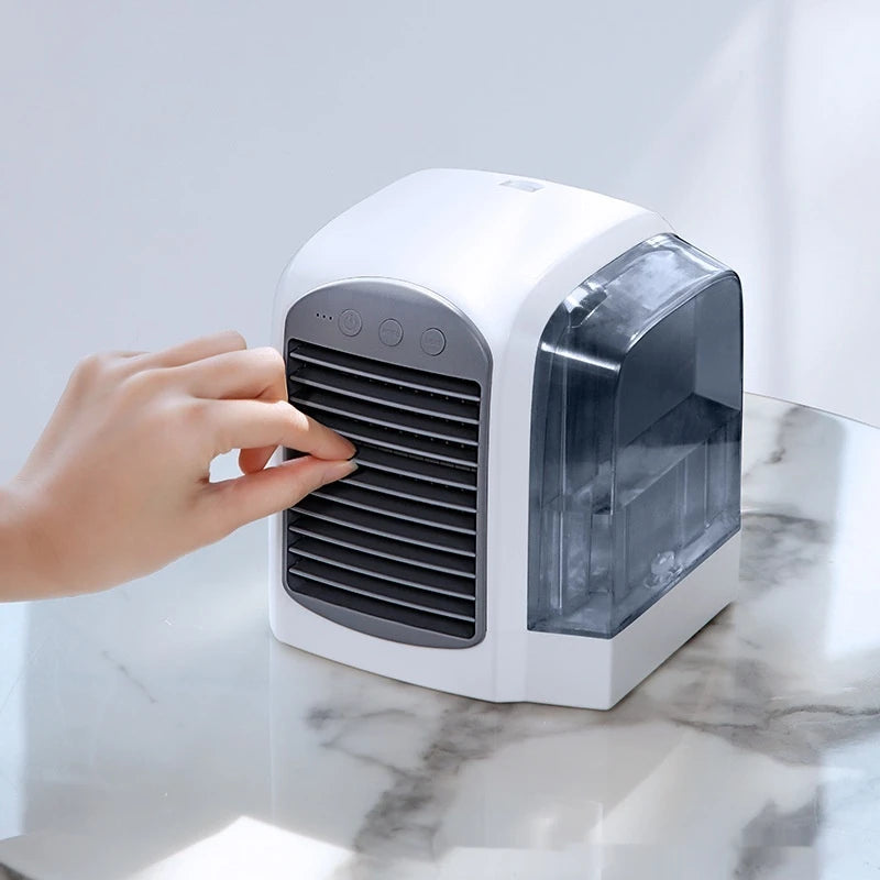 Essentiel pour l'été Style européen ventilateur refroidi à l'eau Mini ventilateur de bureau domestique climatiseur Usb refroidisseur d'air ventilateur électrique